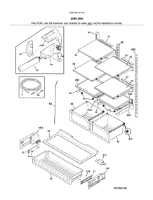 Shelves parts for Kenmore Refrigerator 253.70417412 (25370417412, 253 70417412) from AppliancePartsPros.com