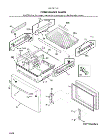 Freezer Door parts for Kenmore Refrigerator 253.70417412 (25370417412, 253 70417412) from AppliancePartsPros.com