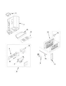 Dispenser Parts parts for Kenmore Refrigerator 106.51172310 (10651172310, 106 51172310) from AppliancePartsPros.com