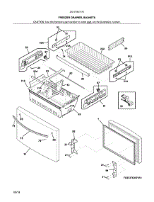 Freezer Doors parts for Kenmore Refrigerator 253.70347411 (25370347411, 253 70347411) from AppliancePartsPros.com