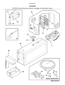 Ice Maker parts for Kenmore Refrigerator 253.70347411 (25370347411, 253 70347411) from AppliancePartsPros.com