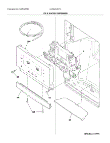 Ice & Water Dispenser parts for Frigidaire Refrigerator LGHK2336TF0 from AppliancePartsPros.com