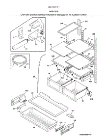 Shelves parts for Kenmore Refrigerator 253.70347411 (25370347411, 253 70347411) from AppliancePartsPros.com