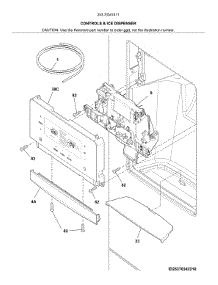 Dispenser parts for Kenmore Refrigerator 253.70347411 (25370347411, 253 70347411) from AppliancePartsPros.com