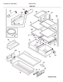 Shelves parts for Frigidaire Refrigerator FPBC2277RFC from AppliancePartsPros.com