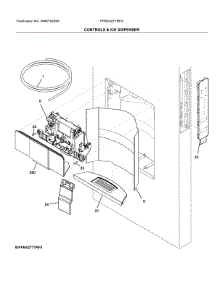 Controls & Ice Dispenser parts for Frigidaire Refrigerator FPBC2277RFC from AppliancePartsPros.com