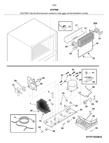 System parts for Kenmore Refrigerator 253.70505618 (25370505618, 253 70505618) from AppliancePartsPros.com