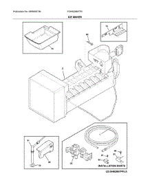Ice Maker parts for Frigidaire Refrigerator FGHN2868TF0 from AppliancePartsPros.com