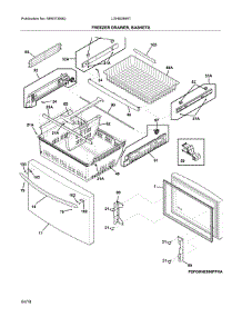 Freezer Drawer, Baskets parts for Frigidaire Refrigerator LGHB2869TD1 from AppliancePartsPros.com