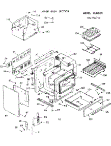 Lower Body Section parts for Kenmore Range 103.9777710 (1039777710, 103 9777710) from AppliancePartsPros.com