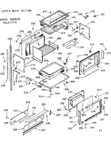 Upper Body Section parts for Kenmore Range 103.9777710 (1039777710, 103 9777710) from AppliancePartsPros.com