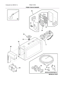 Fresh Food Ice Maker parts for Frigidaire Refrigerator FPBS2777RFE from AppliancePartsPros.com