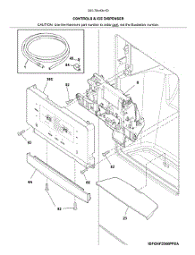 Dispenser parts for Kenmore Refrigerator 253.7044341D (2537044341D, 253 7044341D) from AppliancePartsPros.com