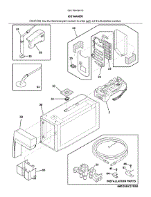 Ice Maker parts for Kenmore Refrigerator 253.7044341D (2537044341D, 253 7044341D) from AppliancePartsPros.com