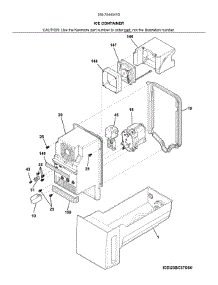 Container parts for Kenmore Refrigerator 253.7044341D (2537044341D, 253 7044341D) from AppliancePartsPros.com
