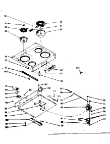 Main Top Section parts for Kenmore Range 103.9357040 (1039357040, 103 9357040) from AppliancePartsPros.com