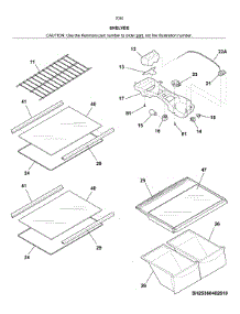 Shelves parts for Kenmore Refrigerator 253.70309612 (25370309612, 253 70309612) from AppliancePartsPros.com