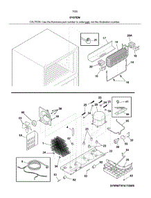 System parts for Kenmore Refrigerator 253.70303612 (25370303612, 253 70303612) from AppliancePartsPros.com
