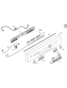 Control Panel parts for Kenmore Dishwasher 630.13902010 (63013902010, 630 13902010) from AppliancePartsPros.com