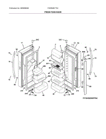 Freezer Drawer, Baskets parts for Frigidaire Refrigerator FGHB2867TD2 from AppliancePartsPros.com
