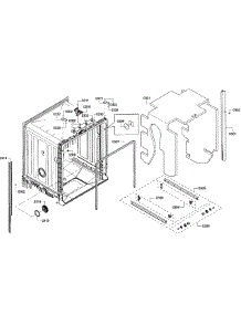 Cabinet parts for Kenmore Dishwasher 630.13912014 (63013912014, 630 13912014) from AppliancePartsPros.com