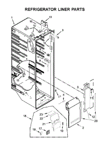 Refrigerator Liner Parts parts for Kenmore Refrigerator 106.51769512 (10651769512, 106 51769512) from AppliancePartsPros.com