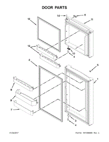Door Parts parts for Kenmore Refrigerator 106.76392413 (10676392413, 106 76392413) from AppliancePartsPros.com