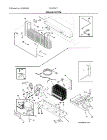 Cooling System parts for Frigidaire Refrigerator FGHF2367TF1 from AppliancePartsPros.com