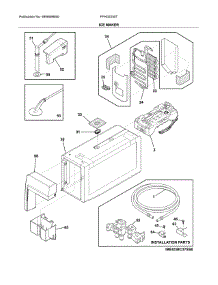 Ice Maker parts for Frigidaire Refrigerator FFHD2250TS1 from AppliancePartsPros.com