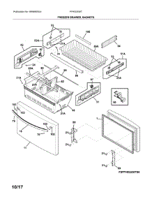 Freezer Door parts for Frigidaire Refrigerator FFHG2250TS1 from AppliancePartsPros.com