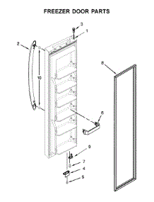 Freezer Door Parts parts for Kenmore Refrigerator 106.41179711 (10641179711, 106 41179711) from AppliancePartsPros.com