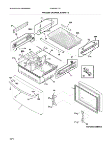Freezer Drawer, Baskets parts for Frigidaire Refrigerator FGHB2867TD1 from AppliancePartsPros.com