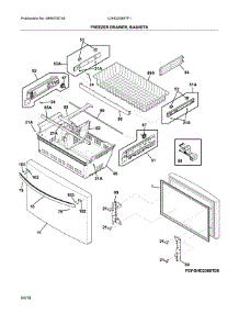 Freezer Drawer, Baskets parts for Frigidaire Refrigerator LGHD2369TF1 from AppliancePartsPros.com