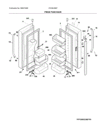 Freezer Drawer, Baskets parts for Frigidaire Refrigerator FGHD2368TD1 from AppliancePartsPros.com
