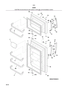 Doors parts for Kenmore Refrigerator 253.60509617 (25360509617, 253 60509617) from AppliancePartsPros.com