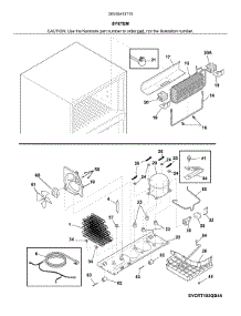 System parts for Kenmore Refrigerator 253.60413713 (25360413713, 253 60413713) from AppliancePartsPros.com