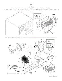 System parts for Kenmore Refrigerator 253.70509617 (25370509617, 253 70509617) from AppliancePartsPros.com