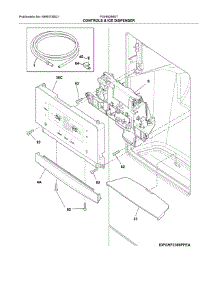 Controls & Ice Dispenser parts for Frigidaire Refrigerator FGHB2868TF1 from AppliancePartsPros.com