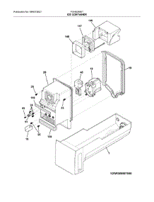 Ice Container parts for Frigidaire Refrigerator FGHB2868TF1 from AppliancePartsPros.com