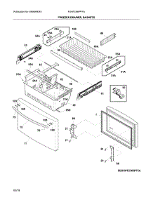 Freezer Drawer, Baskets parts for Frigidaire Refrigerator FGHF2366PFFA from AppliancePartsPros.com