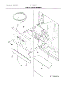 Controls & Ice Dispenser parts for Frigidaire Refrigerator FGHF2366PFFA from AppliancePartsPros.com