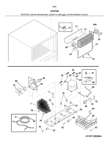 System parts for Kenmore Refrigerator 253.60502617 (25360502617, 253 60502617) from AppliancePartsPros.com