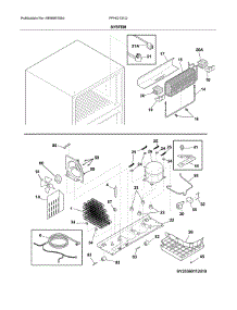 System parts for Frigidaire Refrigerator FFHI2131QP3 from AppliancePartsPros.com