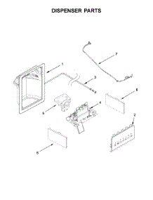 Dispenser Parts parts for Kenmore Refrigerator 106.51119711 (10651119711, 106 51119711) from AppliancePartsPros.com