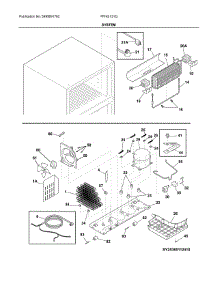 System parts for Frigidaire Refrigerator FFHI2131QP2 from AppliancePartsPros.com
