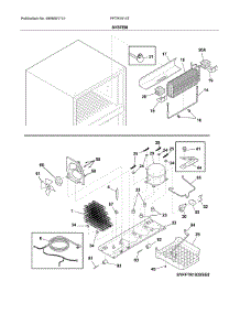 System parts for Frigidaire Refrigerator FFTR1814TB1 from AppliancePartsPros.com