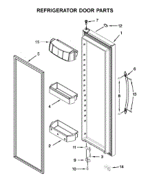 Refrigerator Door Parts parts for Kenmore Refrigerator 106.51763511 (10651763511, 106 51763511) from AppliancePartsPros.com