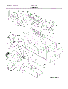 Ice Container parts for Frigidaire Refrigerator FFSS2615TD0 from AppliancePartsPros.com