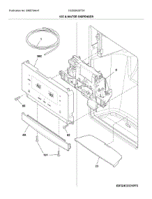 Ice & Water Dispenser parts for Frigidaire Refrigerator FGSS2635TD0 from AppliancePartsPros.com