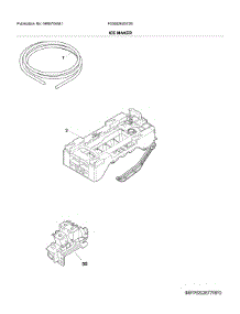 Ice Maker parts for Frigidaire Refrigerator FGSS2635TD0 from AppliancePartsPros.com